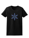 Snowflake Christmas Womens Dark T-Shirt-TooLoud-Black-X-Small-Davson Sales