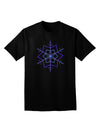 Snowflake Star Christmas Adult Dark V-Neck T-Shirt-TooLoud-Black-Small-Davson Sales