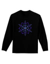 Snowflake Star Christmas Adult Long Sleeve Dark T-Shirt-TooLoud-Black-Small-Davson Sales