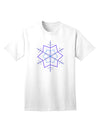Snowflake Star Christmas Adult T-Shirt: Festive Elegance for the Holiday Season-Mens T-shirts-TooLoud-White-Small-Davson Sales