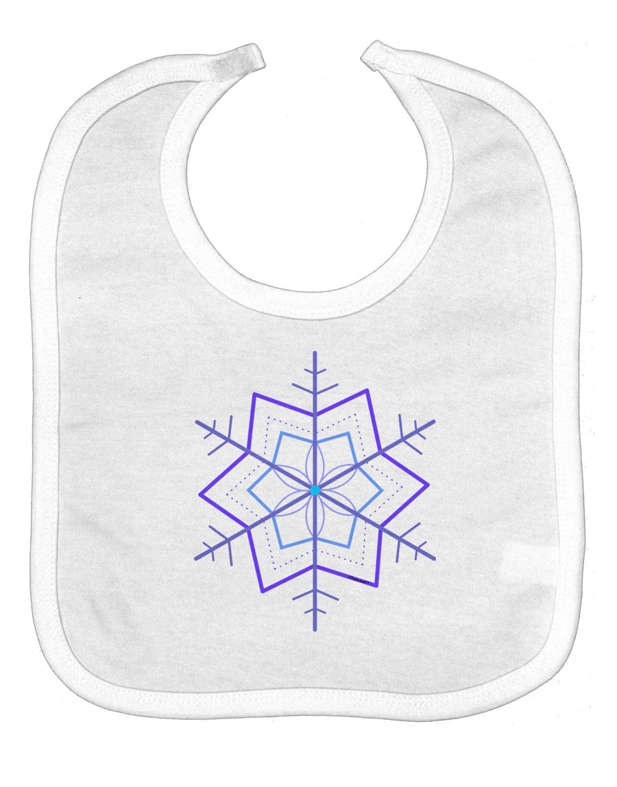 Snowflake Star Christmas Baby Bib