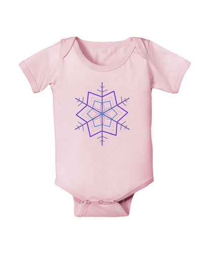 Snowflake Star Christmas Baby Romper Bodysuit-Baby Romper-TooLoud-Light-Pink-06-Months-Davson Sales