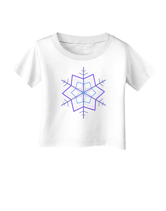 Snowflake Star Christmas Infant T-Shirt-Infant T-Shirt-TooLoud-White-06-Months-Davson Sales