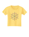 Snowflake Star Christmas Toddler T-Shirt-Toddler T-Shirt-TooLoud-Daffodil-Yellow-2T-Davson Sales