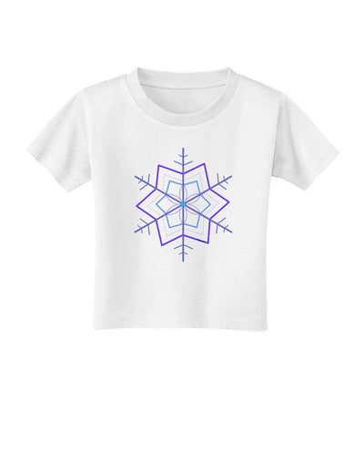 Snowflake Star Christmas Toddler T-Shirt-Toddler T-Shirt-TooLoud-White-2T-Davson Sales