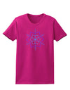 Snowflake Star Christmas Womens Dark T-Shirt-TooLoud-Hot-Pink-Small-Davson Sales