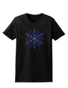 Snowflake Star Christmas Womens Dark T-Shirt-TooLoud-Black-X-Small-Davson Sales
