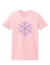 Snowflake Star Christmas Womens T-Shirt-Womens T-Shirt-TooLoud-PalePink-X-Small-Davson Sales