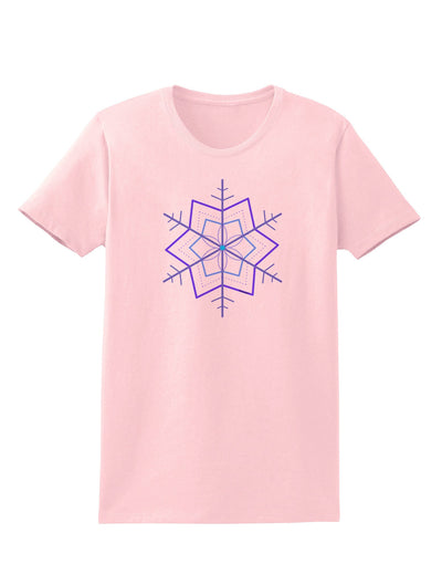 Snowflake Star Christmas Womens T-Shirt-Womens T-Shirt-TooLoud-PalePink-X-Small-Davson Sales