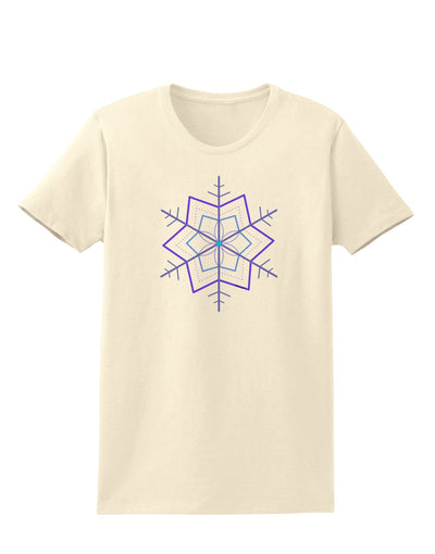 Snowflake Star Christmas Womens T-Shirt-Womens T-Shirt-TooLoud-Natural-X-Small-Davson Sales