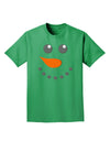 Snowman Face Christmas Adult Dark T-Shirt-Mens T-Shirt-TooLoud-Kelly-Green-Small-Davson Sales