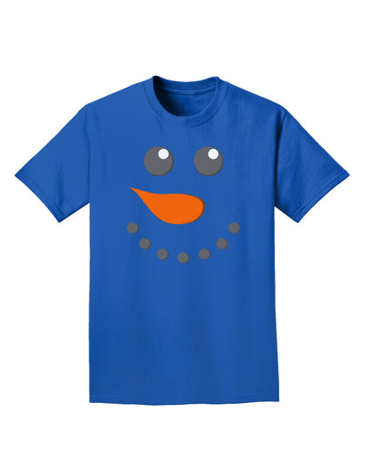 Snowman Face Christmas Adult Dark T-Shirt-Mens T-Shirt-TooLoud-Royal-Blue-Small-Davson Sales