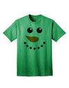 Snowman Face Christmas Adult T-Shirt: Festive Holiday Apparel for Adults-Mens T-shirts-TooLoud-Kelly-Green-Small-Davson Sales