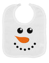 Snowman Face Christmas Baby Bib