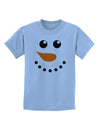 Snowman Face Christmas Childrens T-Shirt-Childrens T-Shirt-TooLoud-Light-Blue-X-Small-Davson Sales