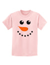 Snowman Face Christmas Childrens T-Shirt-Childrens T-Shirt-TooLoud-PalePink-X-Small-Davson Sales