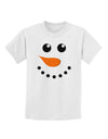 Snowman Face Christmas Childrens T-Shirt-Childrens T-Shirt-TooLoud-White-X-Small-Davson Sales