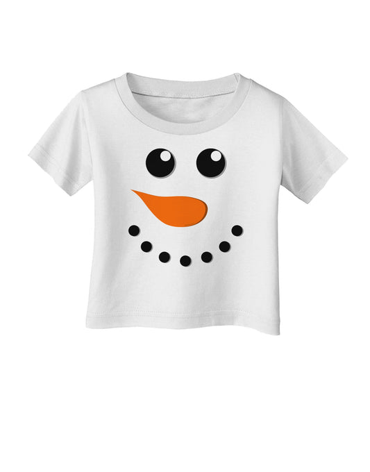 Snowman Face Christmas Infant T-Shirt-Infant T-Shirt-TooLoud-White-06-Months-Davson Sales