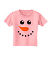 Snowman Face Christmas Toddler T-Shirt-Toddler T-Shirt-TooLoud-Candy-Pink-2T-Davson Sales