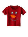 Snowman Face Christmas Toddler T-Shirt Dark-Toddler T-Shirt-TooLoud-Clover-Green-2T-Davson Sales