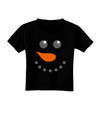 Snowman Face Christmas Toddler T-Shirt Dark-Toddler T-Shirt-TooLoud-Black-2T-Davson Sales