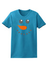 Snowman Face Christmas Womens Dark T-Shirt-TooLoud-Turquoise-X-Small-Davson Sales