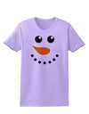 Snowman Face Christmas Womens T-Shirt-Womens T-Shirt-TooLoud-Lavender-X-Small-Davson Sales