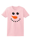 Snowman Face Christmas Womens T-Shirt-Womens T-Shirt-TooLoud-PalePink-X-Small-Davson Sales