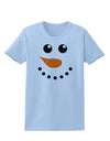 Snowman Face Christmas Womens T-Shirt-Womens T-Shirt-TooLoud-Light-Blue-X-Small-Davson Sales