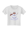 Snowman - Happy Holidays Toddler T-Shirt-Toddler T-Shirt-TooLoud-White-2T-Davson Sales