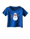 Snowman with Scarf Design Infant T-Shirt Dark-Infant T-Shirt-TooLoud-Red-06-Months-Davson Sales