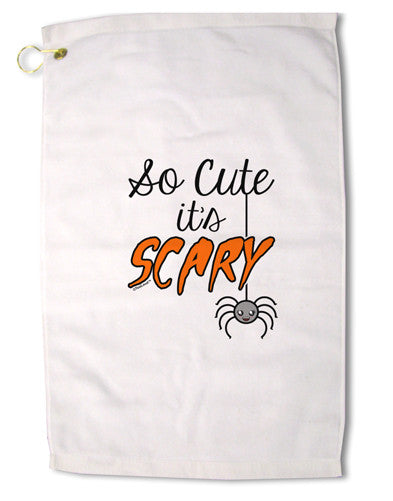 So Cute It's Scary Premium Cotton Golf Towel - 16 x 25 inch by TooLoud-Golf Towel-TooLoud-16x25"-Davson Sales