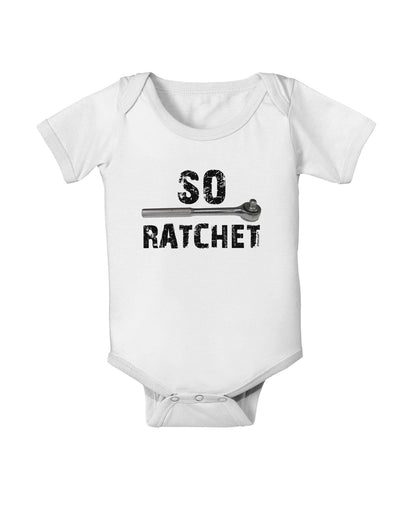 So Ratchet Baby Romper Bodysuit-Baby Romper-TooLoud-White-06-Months-Davson Sales