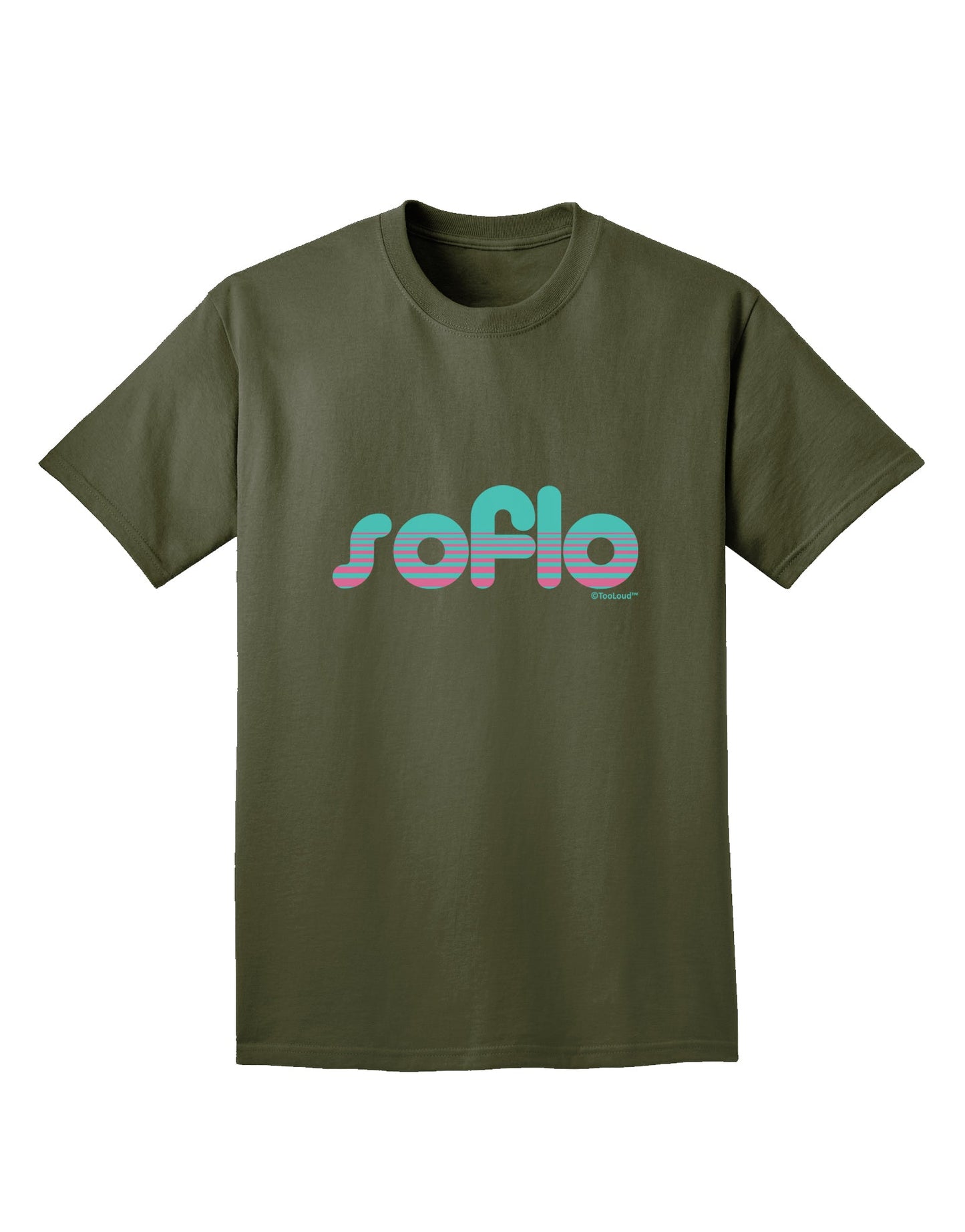 SoFlo - South Beach Style Design Adult Dark T-Shirt by TooLoud-Mens T-Shirt-TooLoud-Military-Green-Small-Davson Sales