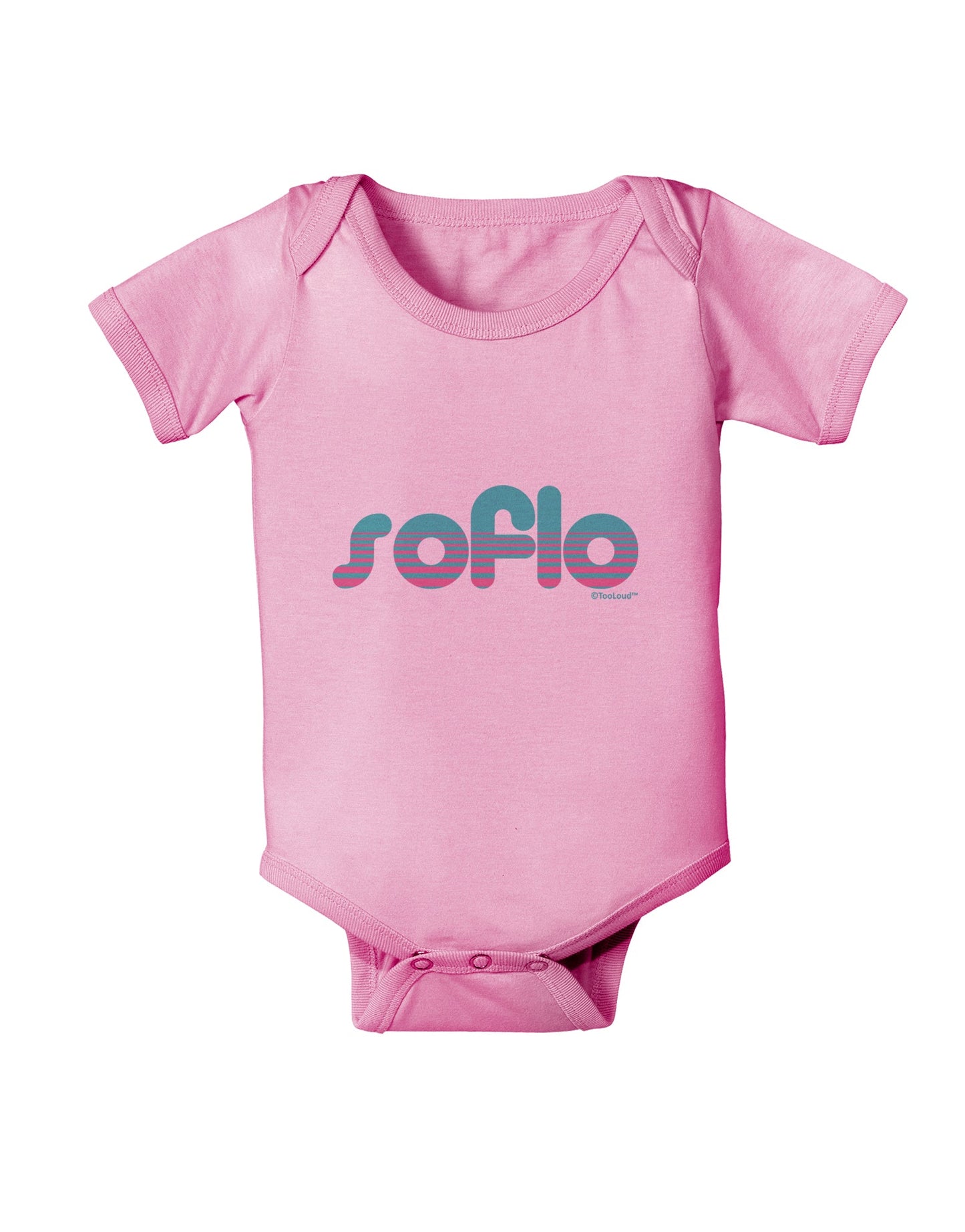 SoFlo - South Beach Style Design Baby Romper Bodysuit by TooLoud-Baby Romper-TooLoud-Light-Pink-06-Months-Davson Sales