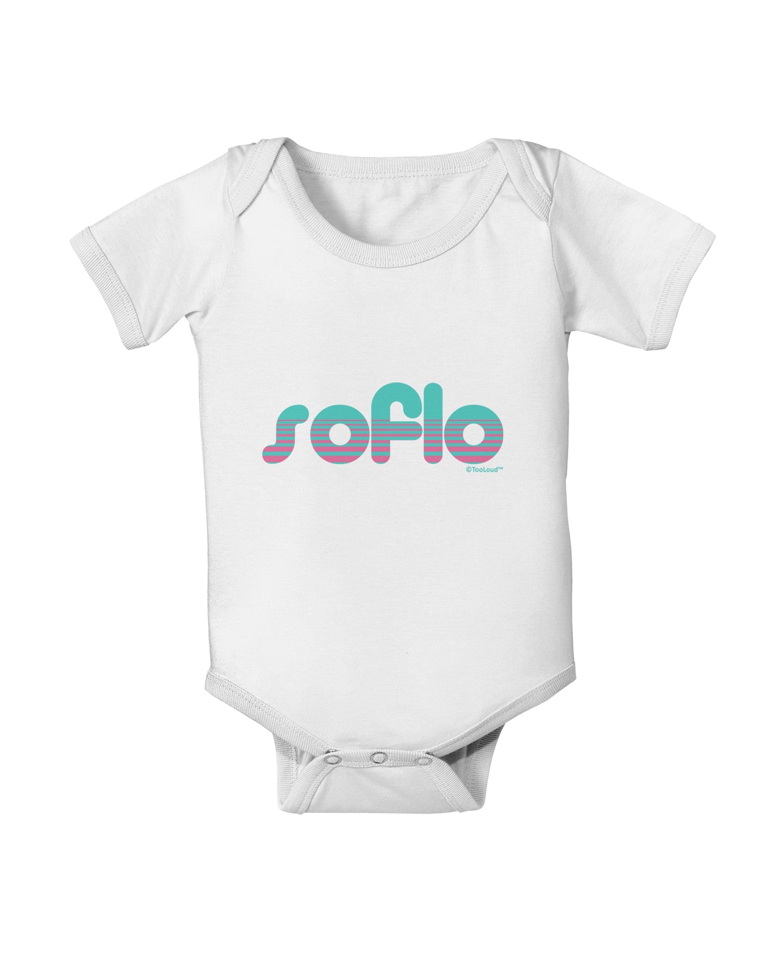 SoFlo - South Beach Style Design Baby Romper Bodysuit by TooLoud-Baby Romper-TooLoud-White-06-Months-Davson Sales