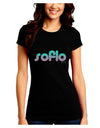 SoFlo - South Beach Style Design Juniors Crew Dark T-Shirt by TooLoud-T-Shirts Juniors Tops-TooLoud-Black-Juniors Fitted Small-Davson Sales