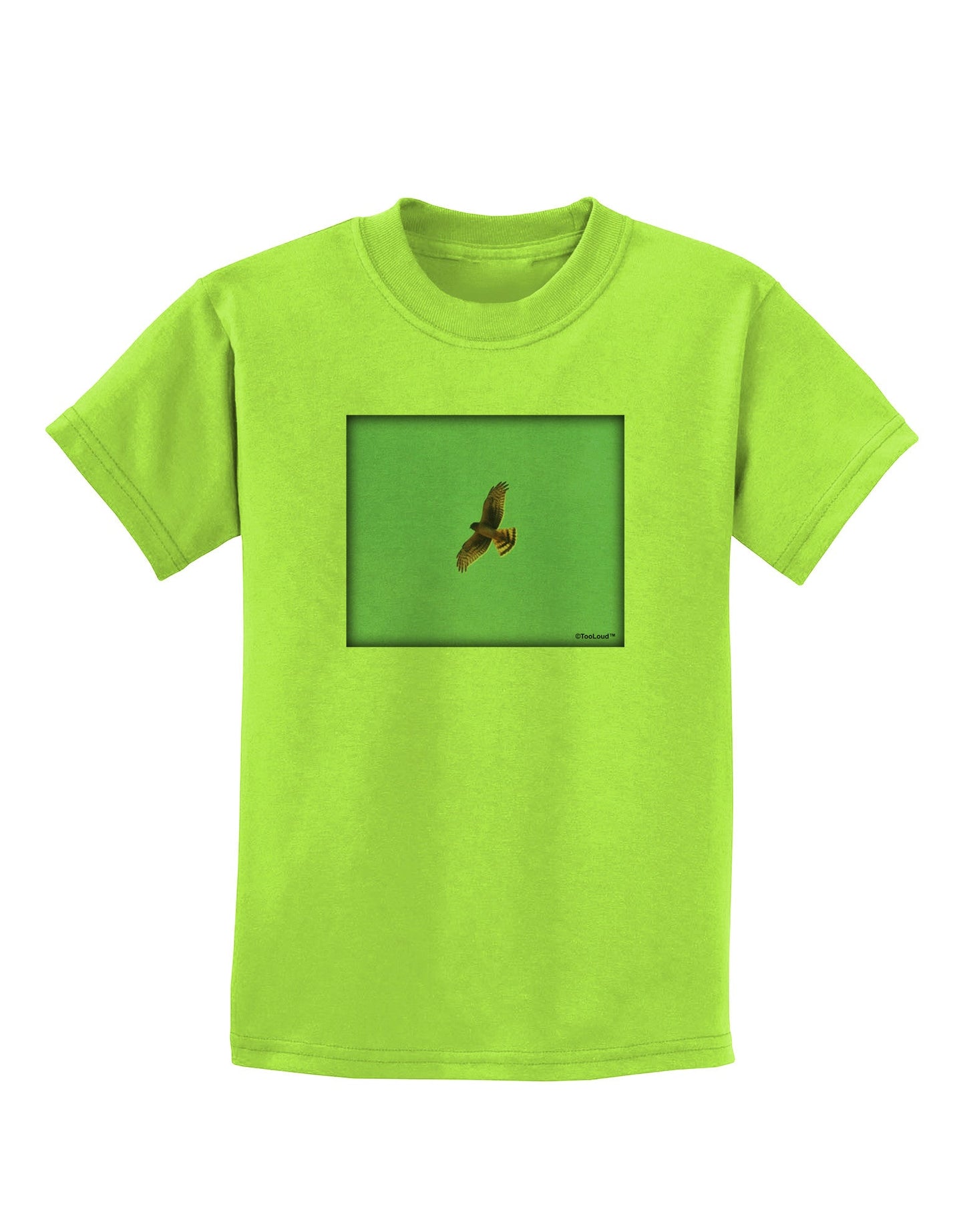 Soaring Peregrine Childrens T-Shirt-Childrens T-Shirt-TooLoud-Lime-Green-X-Small-Davson Sales