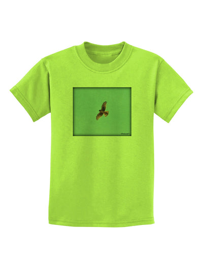 Soaring Peregrine Childrens T-Shirt-Childrens T-Shirt-TooLoud-Lime-Green-X-Small-Davson Sales