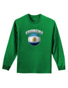 Soccer Ball Flag - Argentina Adult Long Sleeve Dark T-Shirt-TooLoud-Kelly-Green-Small-Davson Sales