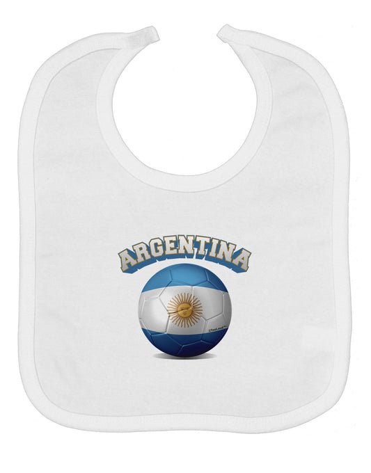 Soccer Ball Flag - Argentina Baby Bib