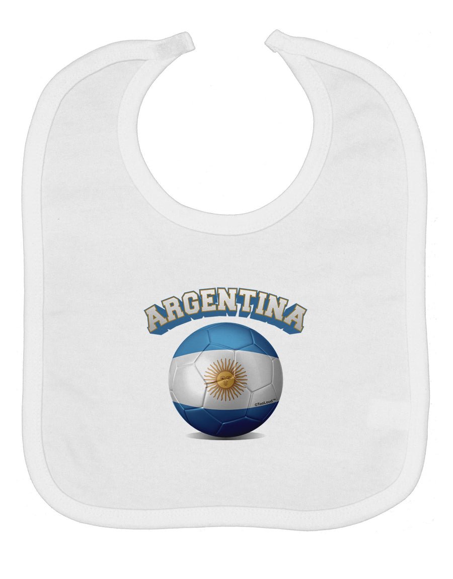 Soccer Ball Flag - Argentina Baby Bib