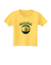 Soccer Ball Flag - Argentina Toddler T-Shirt-Toddler T-Shirt-TooLoud-Yellow-2T-Davson Sales