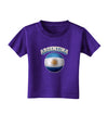 Soccer Ball Flag - Argentina Toddler T-Shirt Dark-Toddler T-Shirt-TooLoud-Purple-2T-Davson Sales