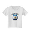 Soccer Ball Flag - Argentina Toddler T-Shirt-Toddler T-Shirt-TooLoud-White-2T-Davson Sales