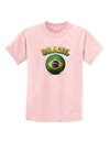 Soccer Ball Flag - Brazil Childrens T-Shirt-Childrens T-Shirt-TooLoud-PalePink-X-Small-Davson Sales