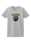 Soccer Ball Flag - Brazil Womens T-Shirt-Womens T-Shirt-TooLoud-AshGray-X-Small-Davson Sales