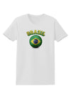 Soccer Ball Flag - Brazil Womens T-Shirt-Womens T-Shirt-TooLoud-White-X-Small-Davson Sales