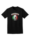 Soccer Ball Flag - Mexico Adult Dark T-Shirt-Mens T-Shirt-TooLoud-Black-Small-Davson Sales