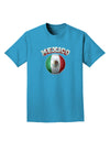 Soccer Ball Flag - Mexico Adult Dark T-Shirt-Mens T-Shirt-TooLoud-Turquoise-Small-Davson Sales